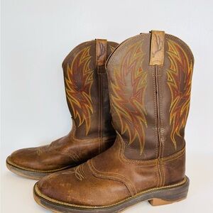 Cabela's Big Casino Round-Toe Hickory Leather Cowboy Boots